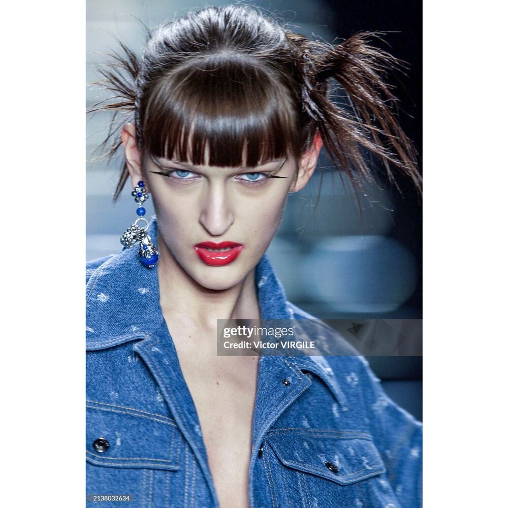 VTG Galliano Christian Dior Silver Metal Lapis Lazuli Flower Ring & Necklace Set - Picture 14 of 14